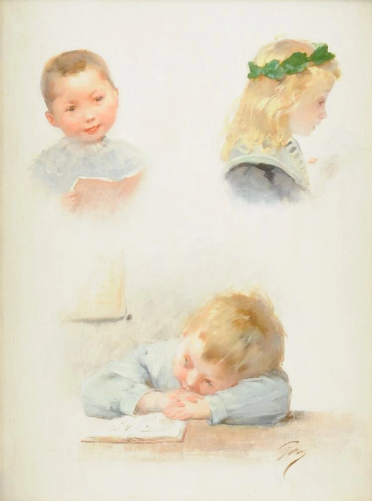 Tre ritratti di bambini